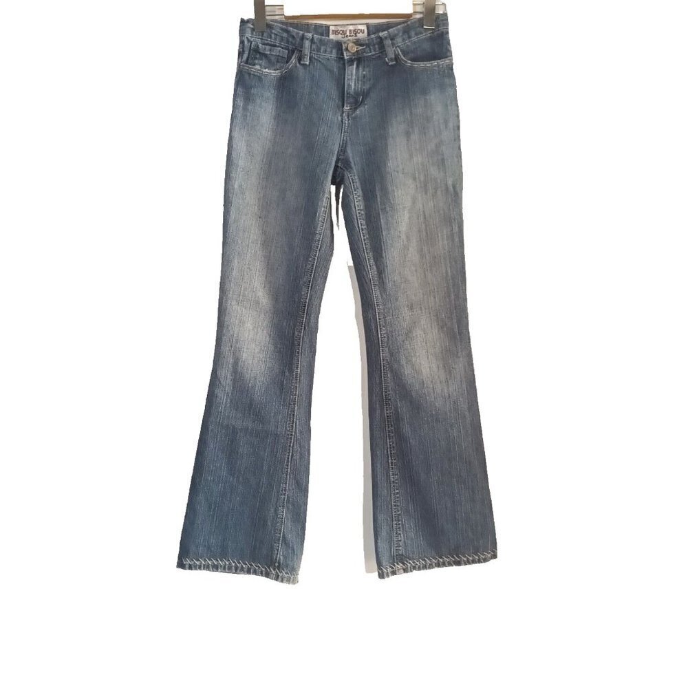 Vintage Bisou Bisou Jeans Women 4 Flared Hippie Boho 29 x 31 - Picture 8 of 10